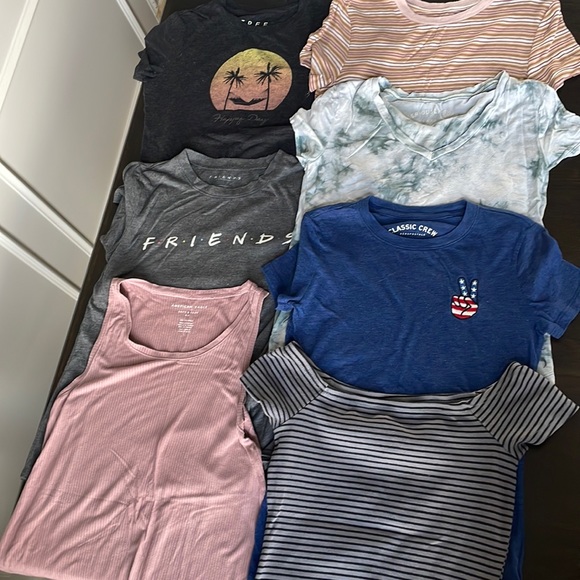 Tops | Lot Of 7 Cute Juniors Shirts Xss 